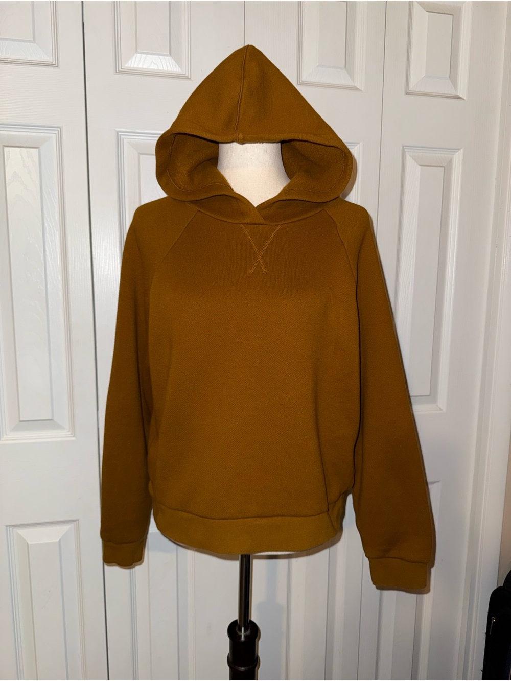 Madewell organic cotton cropped hoodie size L